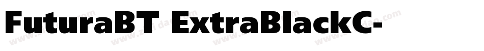 FuturaBT ExtraBlackC字体转换